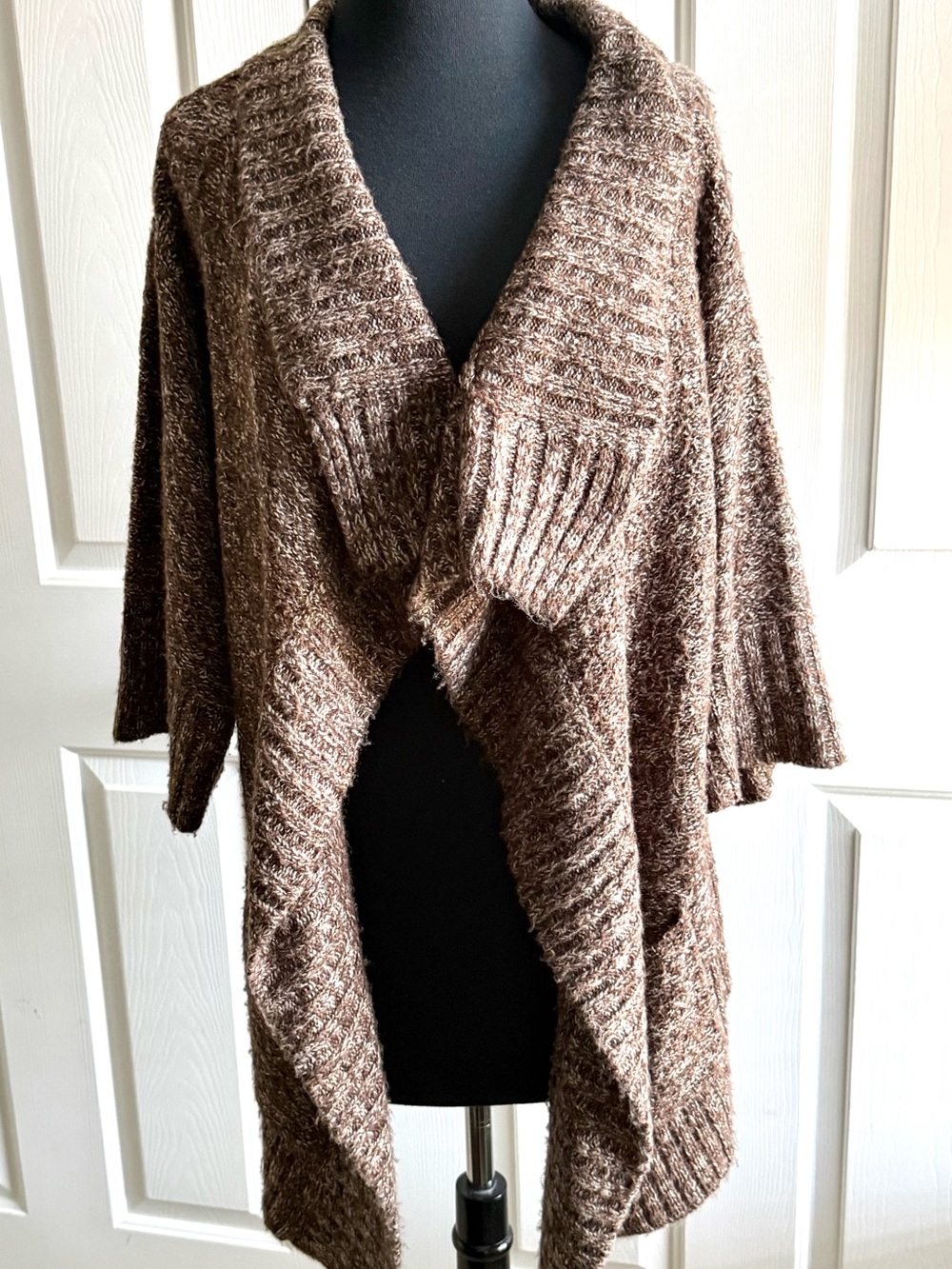 Style & Co. Women’s  Brown Marled Wrapped Sweater